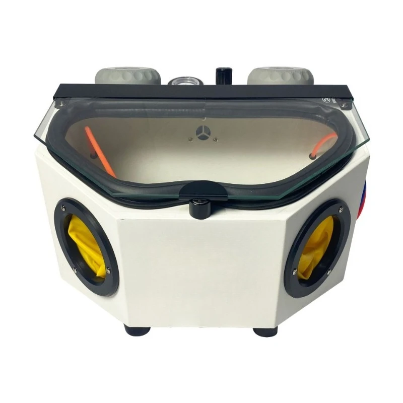 

Аппарат для пескоструйной обработки с двумя соплами, сухая пескоструйная обработка, эффект матовой текстуры для ювелирных изделий из золота, серебра и меди