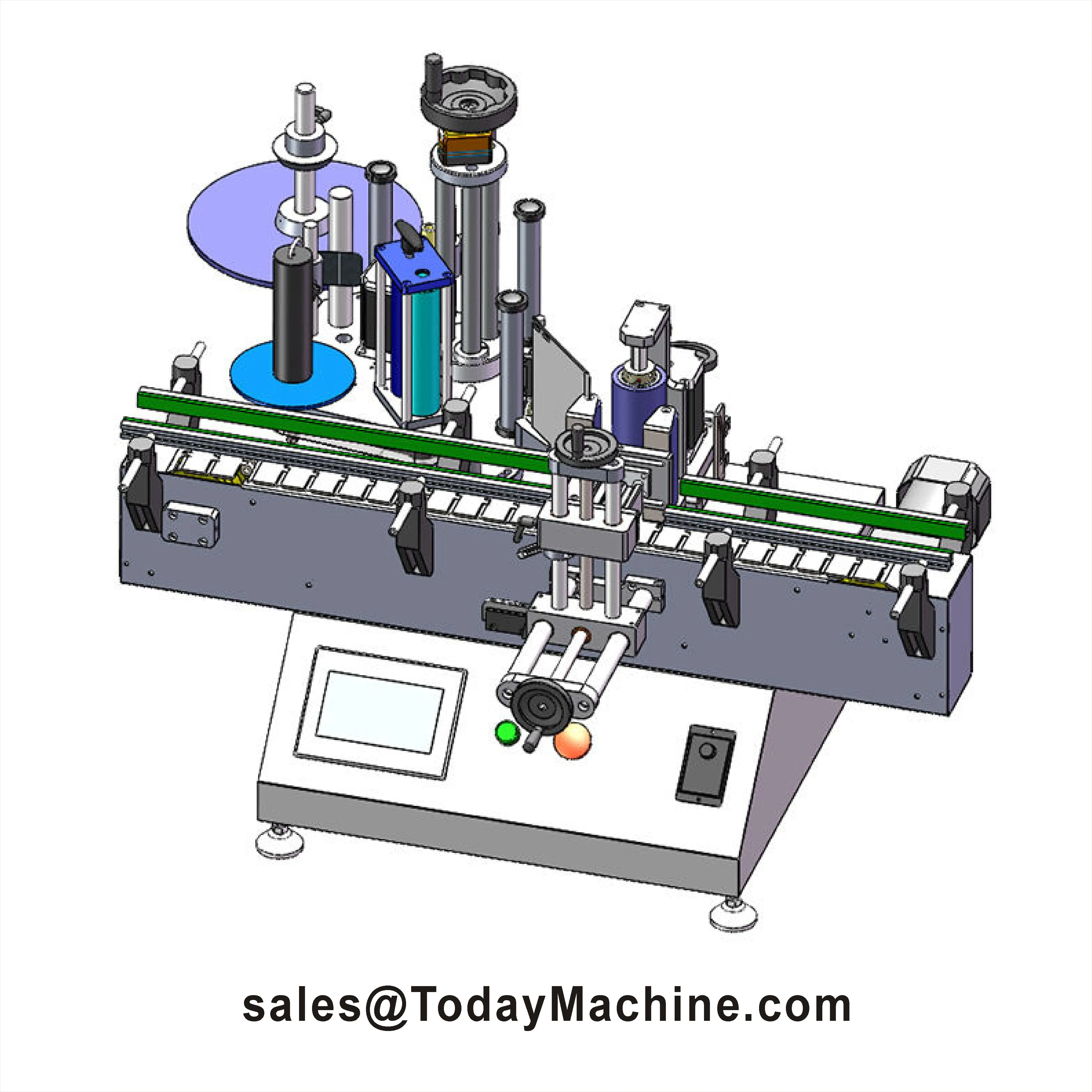 Automatic Fixed Point Sticker Labeling Machine for Round Bottles