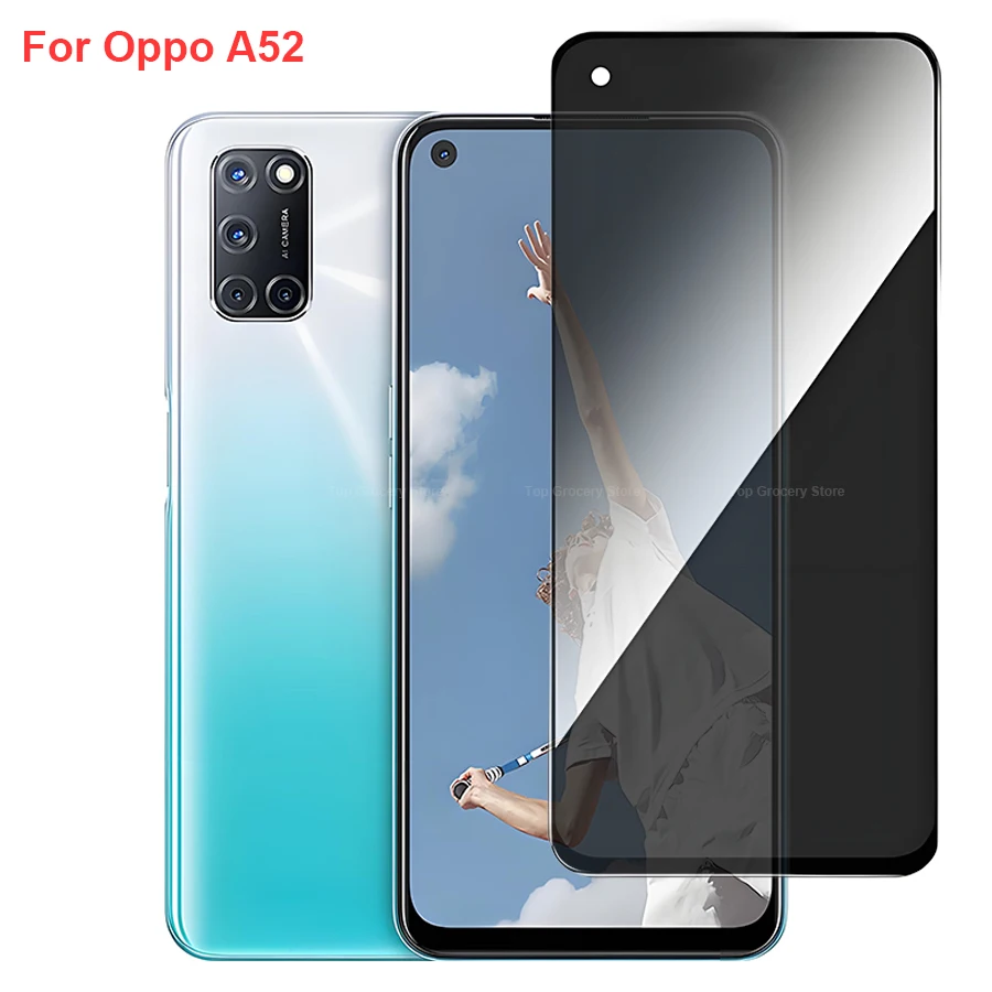 Для Oppo A52 PDAM10 антишпионская защитная пленка из закаленного стекла совместимая с OppoA52 полное покрытие для