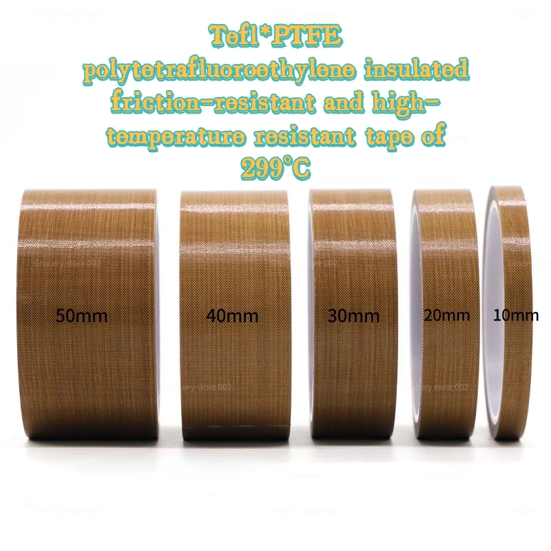 0.13-0.18-0.25mm Thickness Tefl PTFE Insulation Friction Resistance 299℃ High Temperature Special Tape Multi-width Selection G