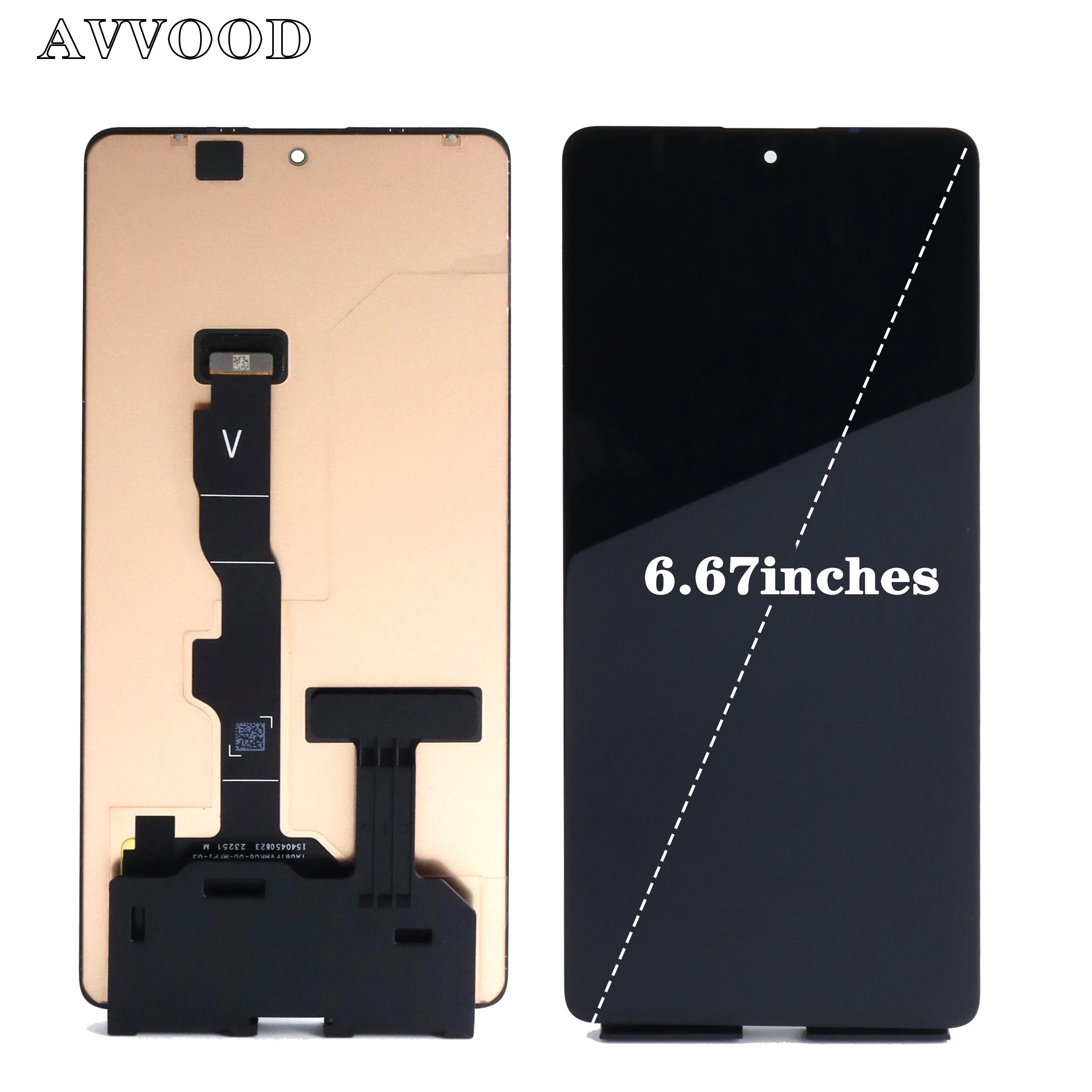 Original AMOLED Display with Touch Screen Digitizer Assembly for Redmi Note 12 Turbo, 6.67 