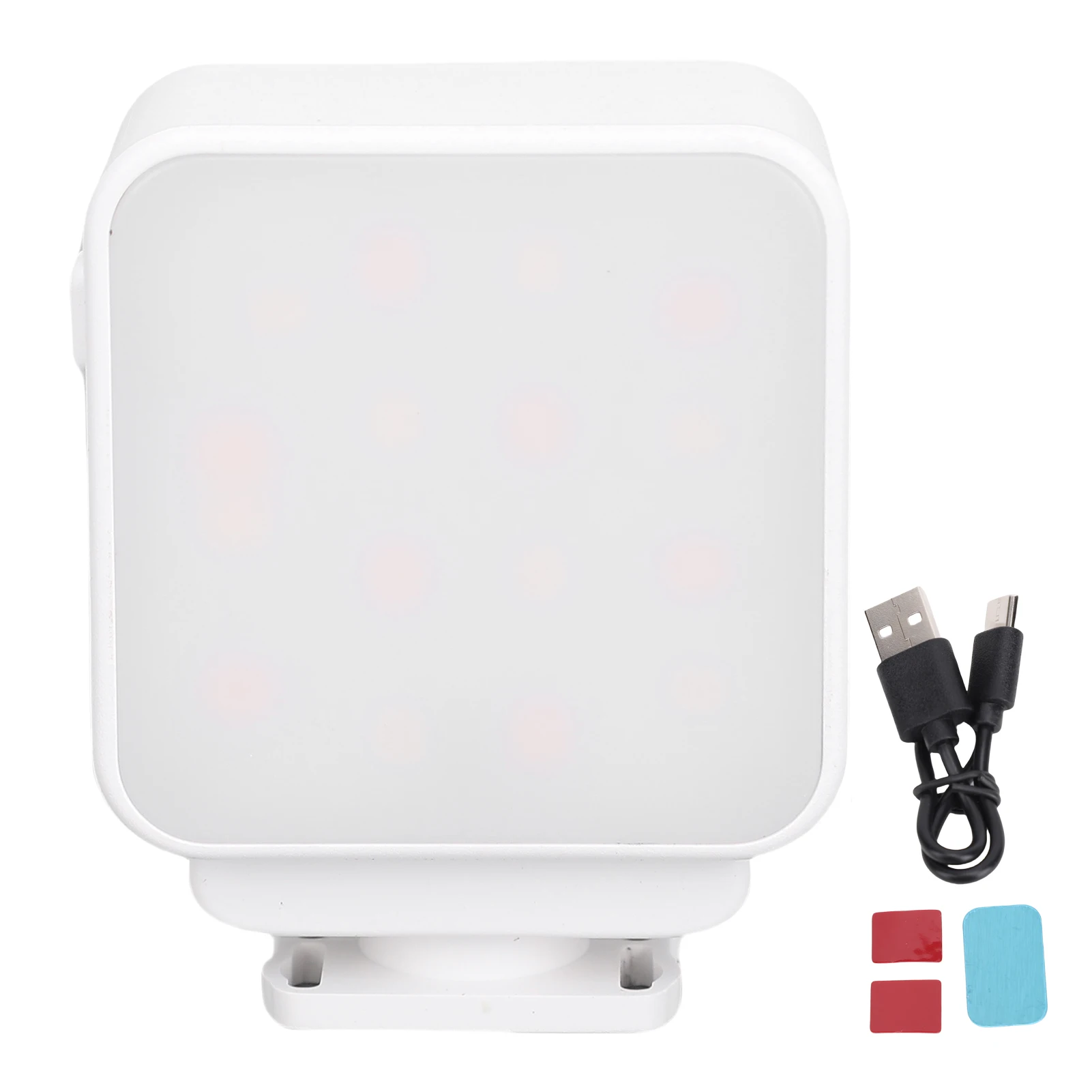 

Светодиодный видеосвет для экшн-камеры с зарядкой Type-C, перезаряжаемый, 3 цветовых температуры, белый, магнитный, для съемки на улице