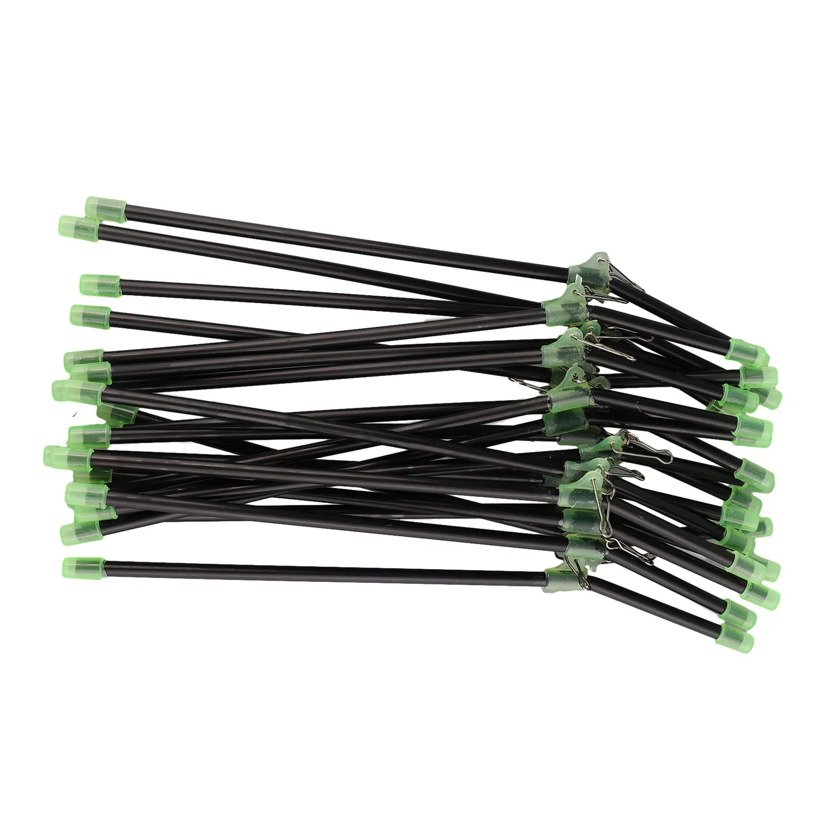 

20pcs Sea Feeder Fishing Anti Tangle Feeder Boom Luminous Anti-tangle Wire Boom With Snap Buckle Black High-quality Fishing To