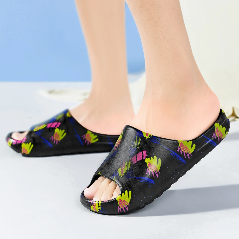 

Ladies Retro Solid Color Beach Slippers Lightweight Flexible Flat Sole Anti Slip Comfortable Seaside Travel Vacation Footwear