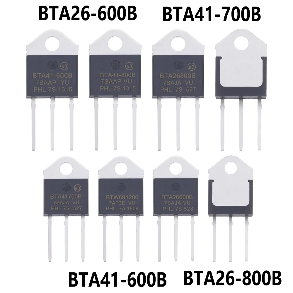 5/10pcs BTW69-1200 BTA26-600B BTA26-800B BTA41-600B BTA41-700B BTA41-800B Triacs BTA41600B BTA41700B BTA41800B to-3p BTW69-1200