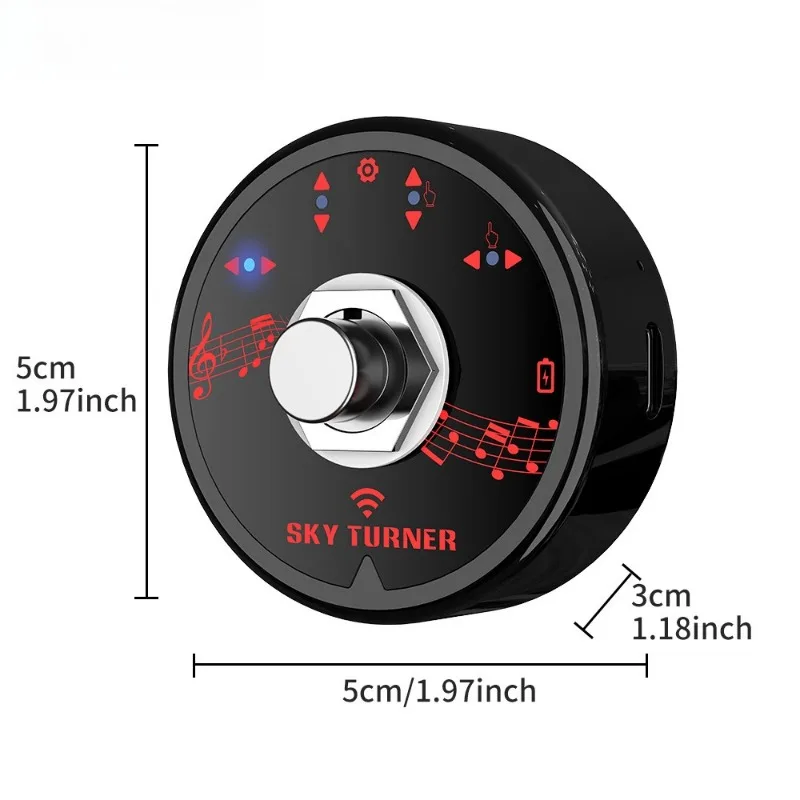 Wireless Bluetooth Foot Turner Mute Smart Guzheng Guitar Automatic Page Turning iPad Instrument