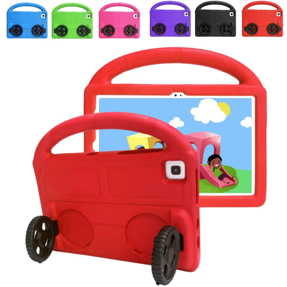 

Kids Case for Teclast P20 P20HD M40 M40 Pro 10.1 inch Cute Cartoon EVA Wheel Shockproof Soft Tablet Cover