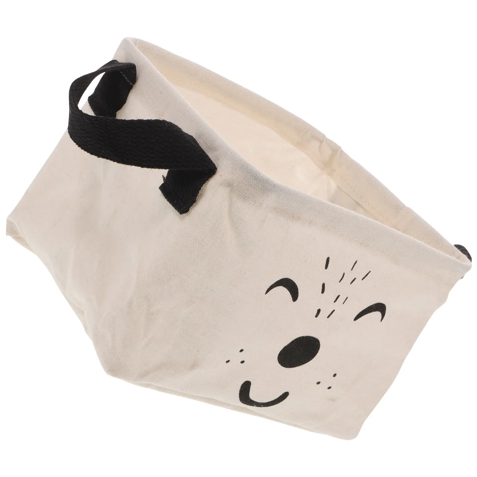 

Waterproof Storage Basket Cartoon Box Organizer Desktop Flannelette Container Lint