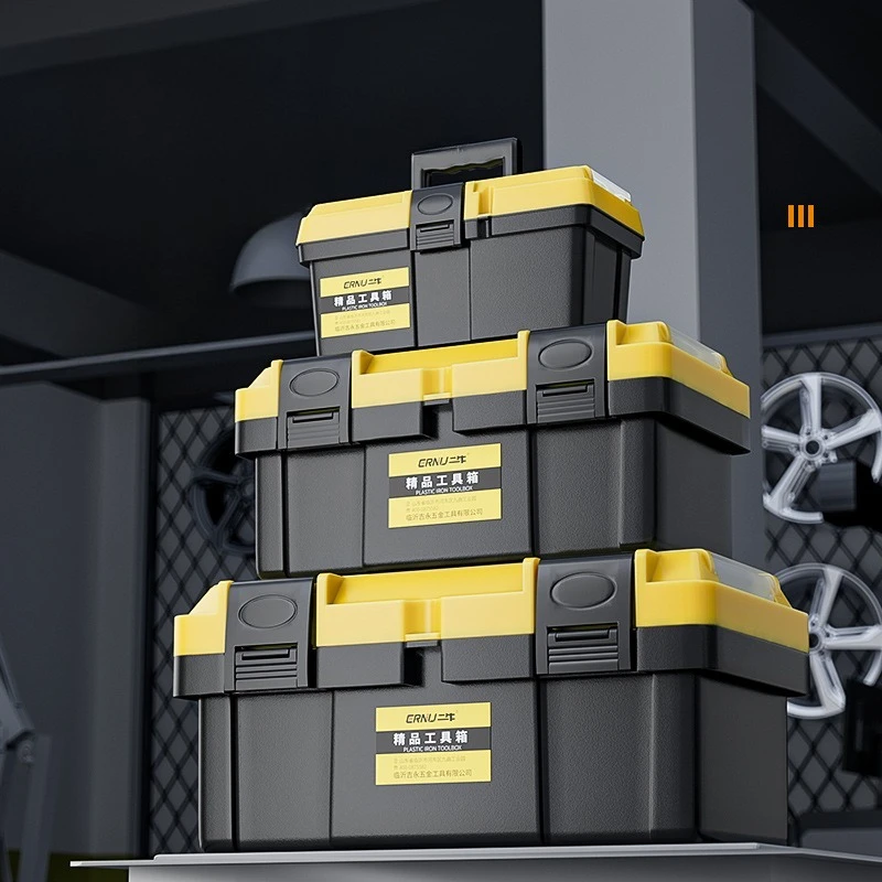 Large Capacity Tool Box Flip Top Lid Comfortable Handle  Tool Storage Caja De Herramientas Toolbox Tool Box Tool Chest Toolbox