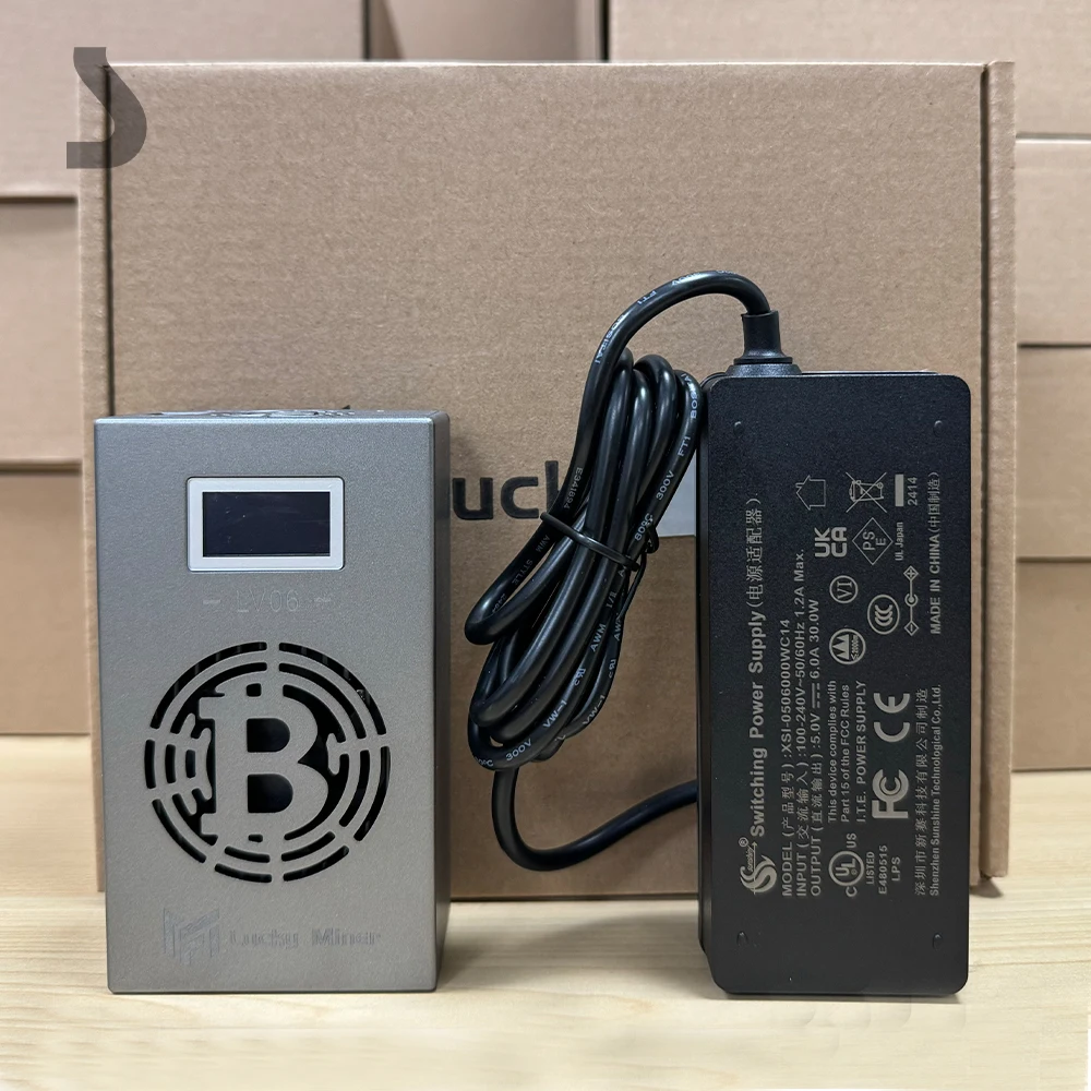 

LV06 Hashrate 500g/s with Power Supply Compatible with Nicehash Mining Pool WiFi Bitcoin Miner Lucky Miner Letto miner Lv06 V6