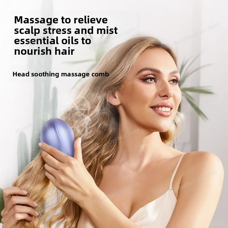 

Распылительная расческа для массажа головы с эфирным маслом, электрическая расческа с эфирным маслом для разминания кожи головы, питательная расческа для ухода за волосами