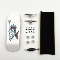 New 34mm Fingerboard Set Professional Wooden Deck Upgraded Single Axle Truck CNC Wheels Complete Mini Finger Skateboard