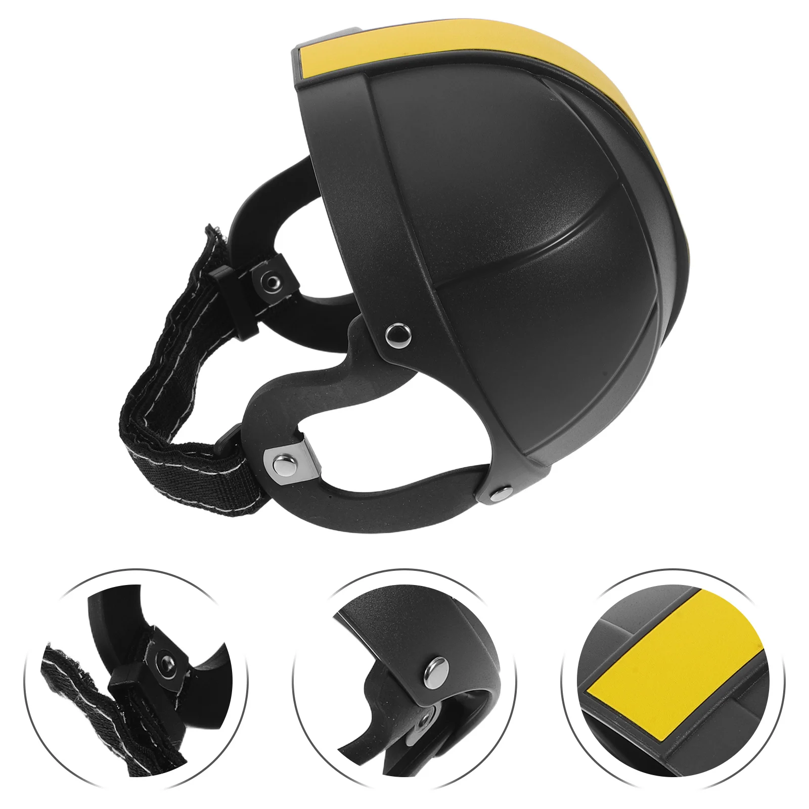 

Pet Motorcycle M Size Adjustable Strap Shockproof ABS Shell Soft Inner Liner for Small Medium Dogs Cats Outdoor Riding