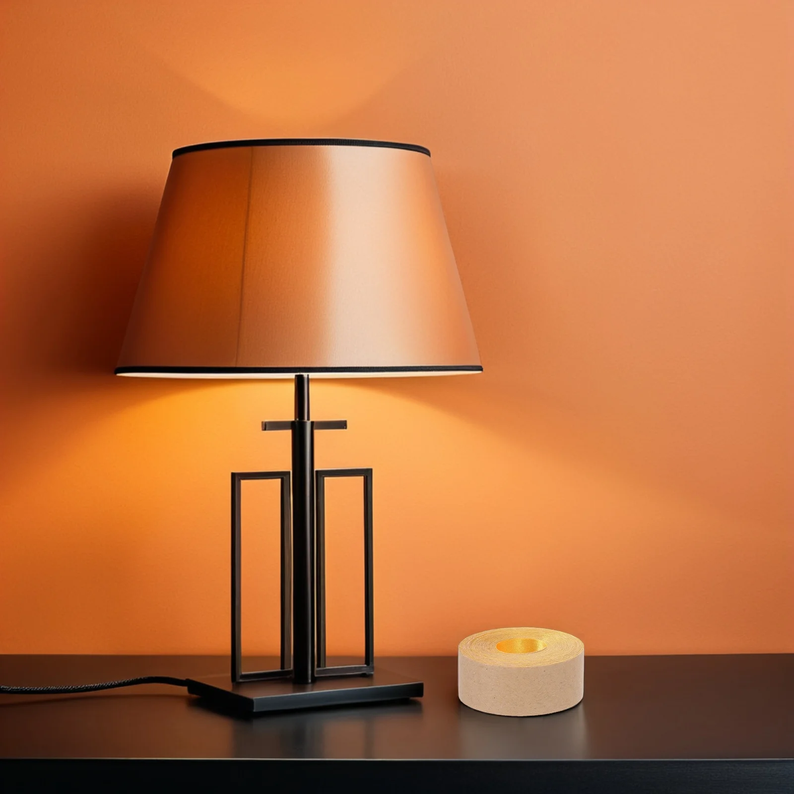 

1 Roll Self Adhesive Fabric Lampshade Edge Tape 20ft Lamp Shade Repair Strip Decorative Light Shade Trim for DIY Lamp Cover