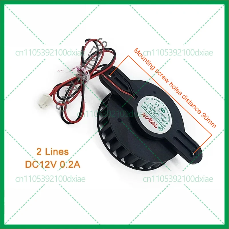 

Новый кулер TD8025LS-P для TOYON 90 мм, бесщеточный вентилятор постоянного тока, 12 В постоянного тока, 0,20 А, 2 линии