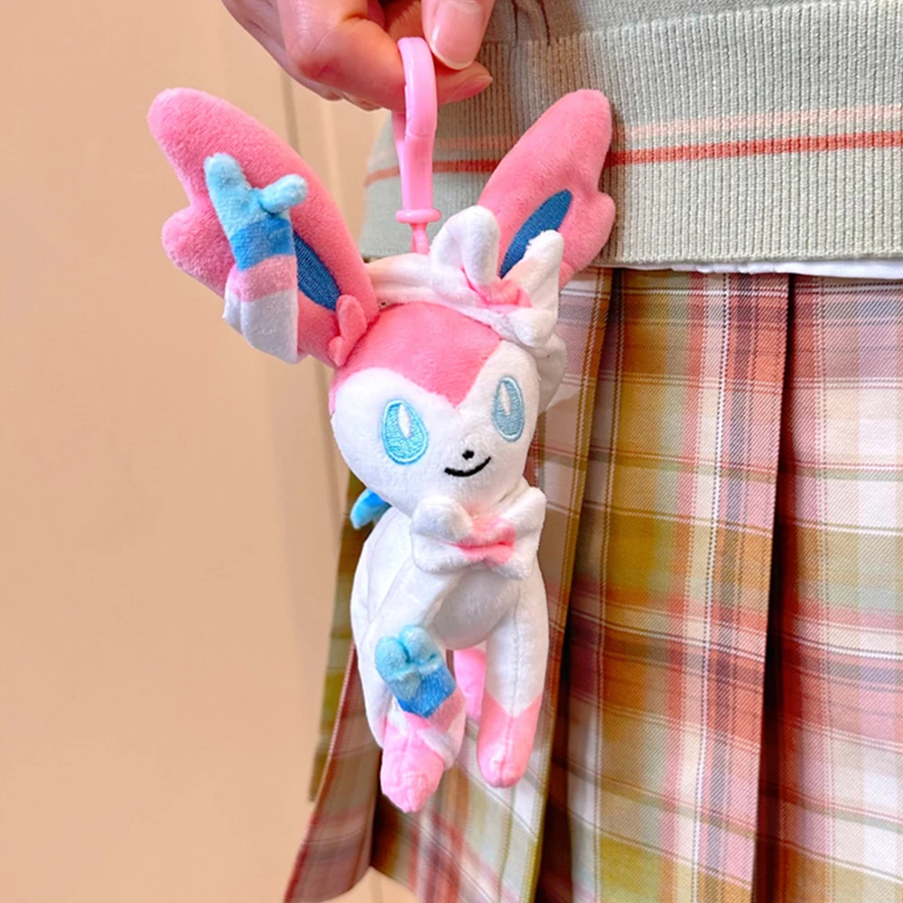 Pendentif en peluche Pokemon Dolll Mimikyu Fuecoco Pamo Gengar, sac à dos en peluche 6cm-13cm, jouet d'ornement, décoration de noël, jouet cadeaux