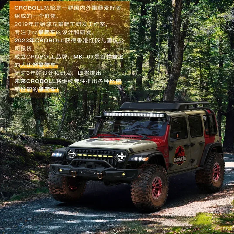 Rlaarlo Crobolt Mk07 Remote-Controlled Car 2.4G 1:7 4x4 Full Scale Large Off-Road Vehicle Rc Climbing Car Model Toys 2580 Motor