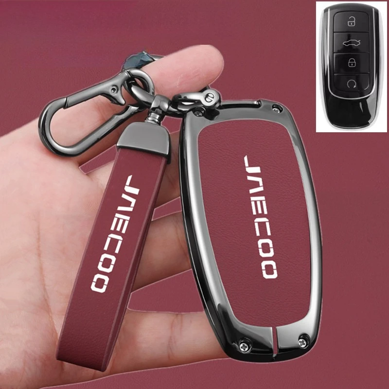 For Chery JAECOO J7 J8 Omoda 5 Arrizo Tiggo 8PRO Car Key Cover Zinc Alloy Remote Key Holder Shell Case Keychain Protector Cover