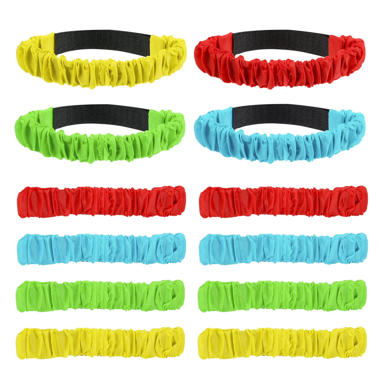 

Two Person Three-legged Leggings Sturdy Elastic Bands for Relay Race Adjustable Non-fade Party Supplies Kids Adults Outdoor