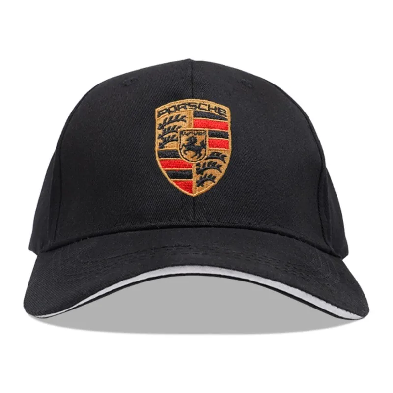 Car Baseball Cap Outdoor Adjustable Casual Hats Sunscreen Hat For Porsche 911 718 Taycan Panamera Cayenne Macan Cayman Accessory