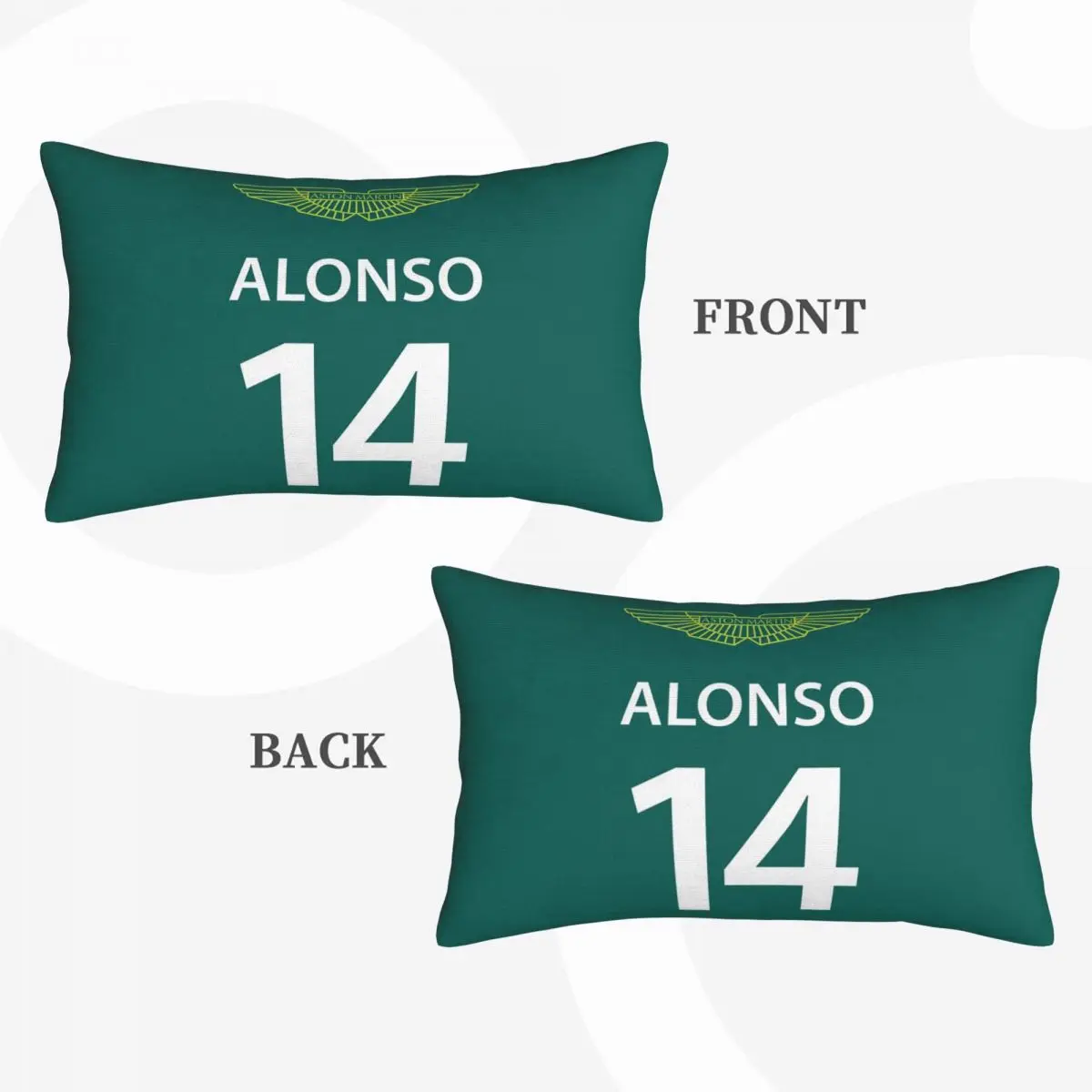 Fernando Alonso 14 Motor Race Sport Motorcycle Rectangle Pillowcase Cushion Cover Decorative Bedroom Bed Home Throw Pillow