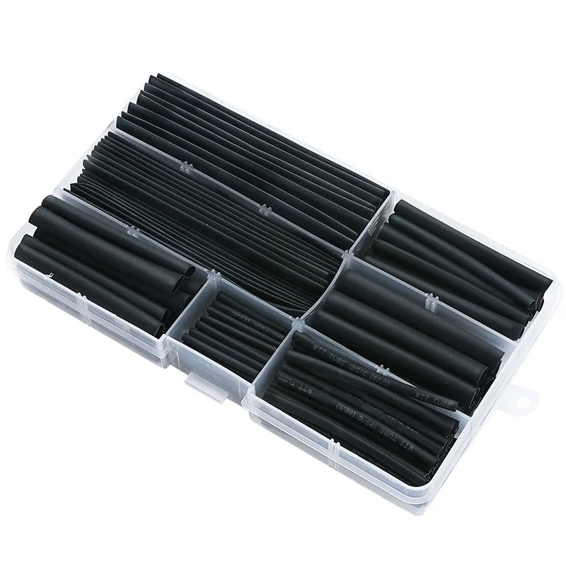 

150pcs Heat Shrink Tubing Black innhom Heat Shrink Tube Wire Shrink Wrap Ratio 2:1 Electrical Cable Wire Kit