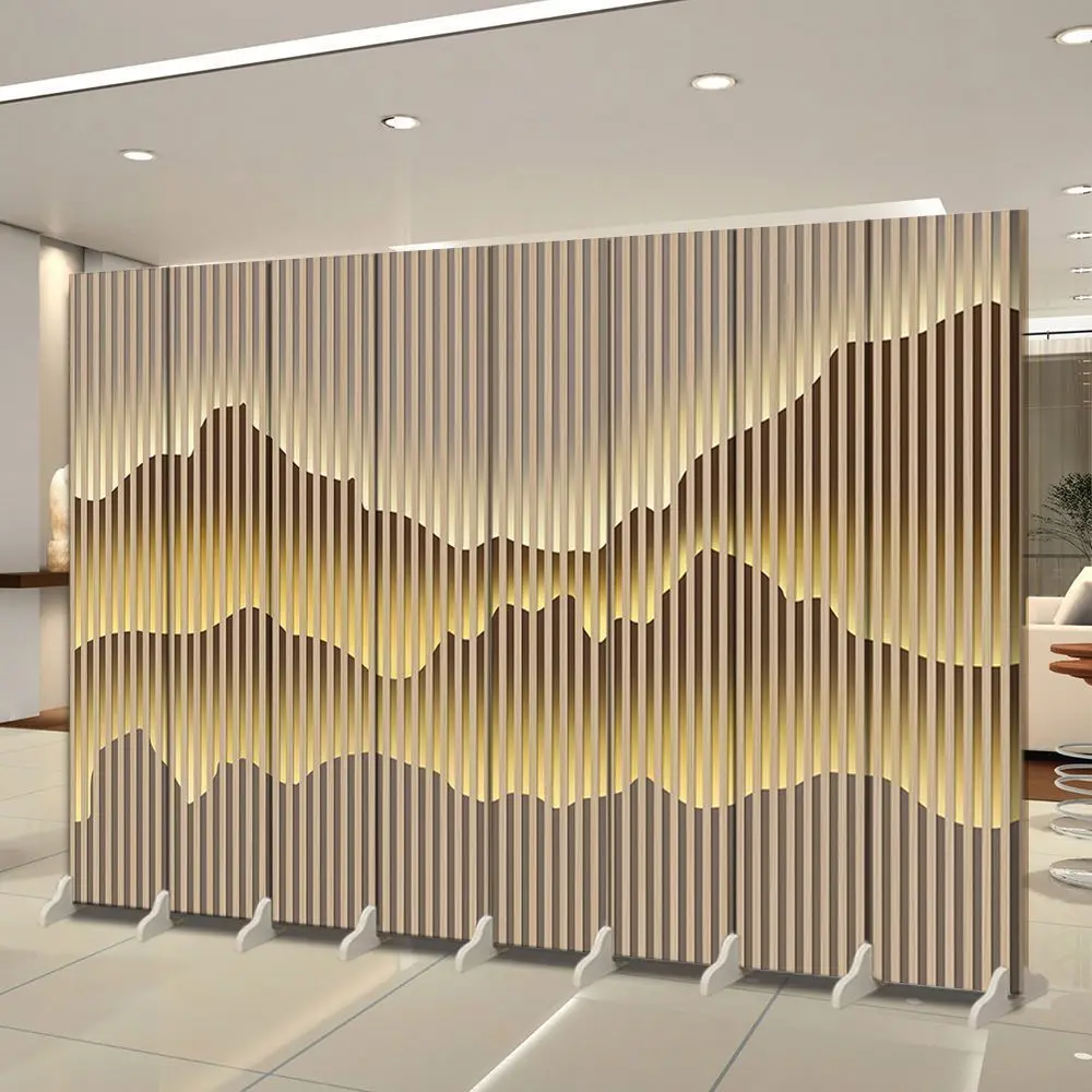 Customized Decor Screens Room Divider Laser Cut Partition Screen Metal Modern Style Chinese Style Partition
