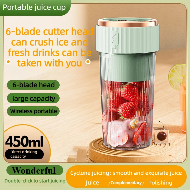 frullatore-portatile-wireless-da-450ml-mixer-per-frutta-estrattore-di-succo-macchina-per-succhi-con-batteria-da-1500mah-ricarica-usb-frullatore-manuale-portatile