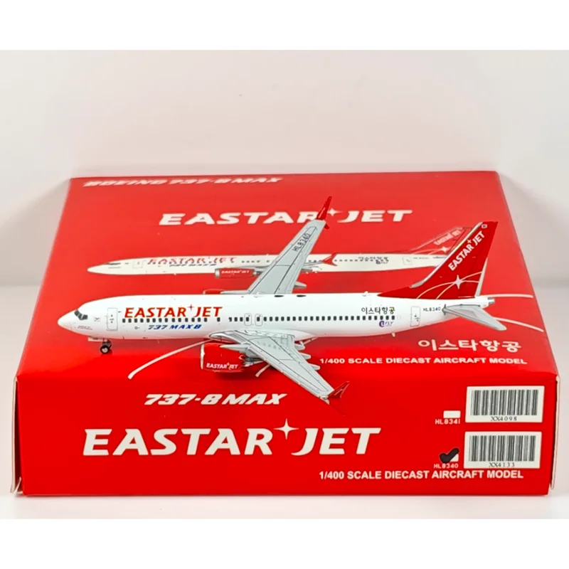 

JC Wings масштаб 1/400, Южная Корея Esda Aviation B737MAX8 HL8340, модель самолета из сплава, коллекционный декоративный предмет