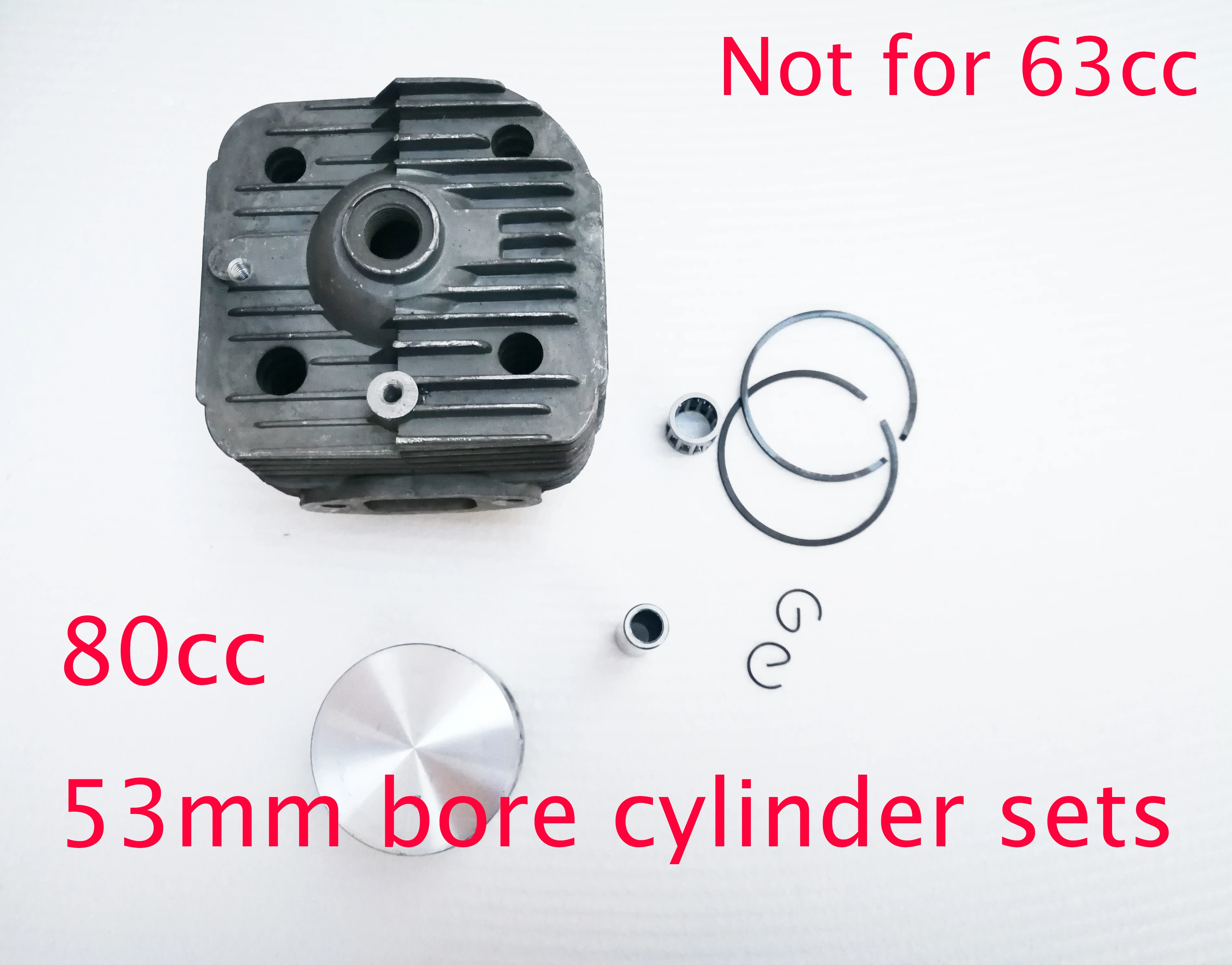 Imagem -02 - Anel de Pistão do Cilindro 53 mm Motor 1e53f 80cc Peças Reposição para Cortador Escova Scooter Evo Terra Broca Huasheng Externo