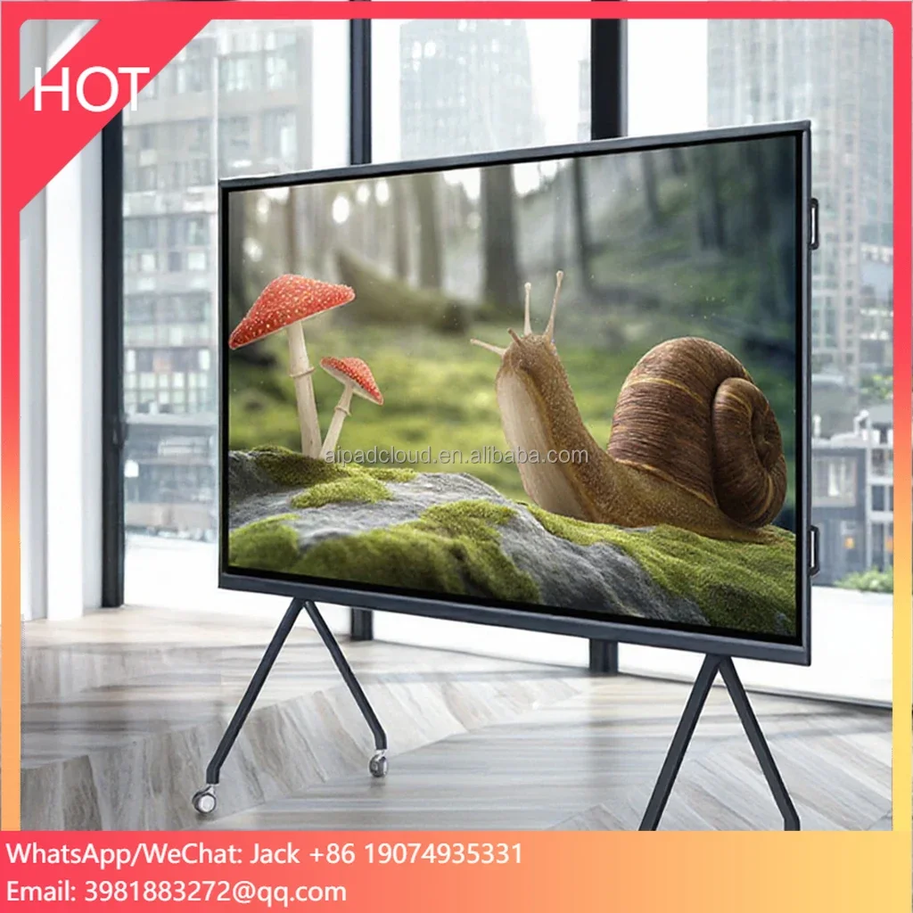 Mimio Teach UHD 65 86 90 Inch Tablero Digital For Teaching 8K Touch Screen Teaching Board Android AI Camera Pizarra Interactiva