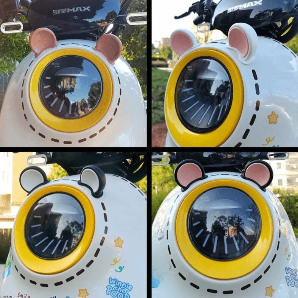 Bowknot Motorcycle Decorative Wings dragonfly Motocross Stickers Personalized Cartoon Helmet Bear Ears Motocross