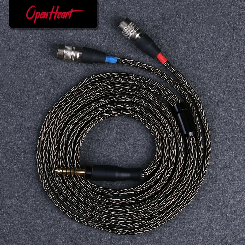 OPENHEART-Cable de auriculares de 16 núcleos, Cable equilibrado de actualización, compatible con Dan Quinn Audio, Aeon, Alpha, Expanse, Ether, Stealth, XLR, 4,4mm, 2m, 3m