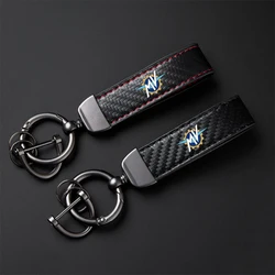 For MV Agusta F3 675 800 Brutale 800 1000 High-Grade Carbon Fiber Motorcycle Keychain Holder Keyring