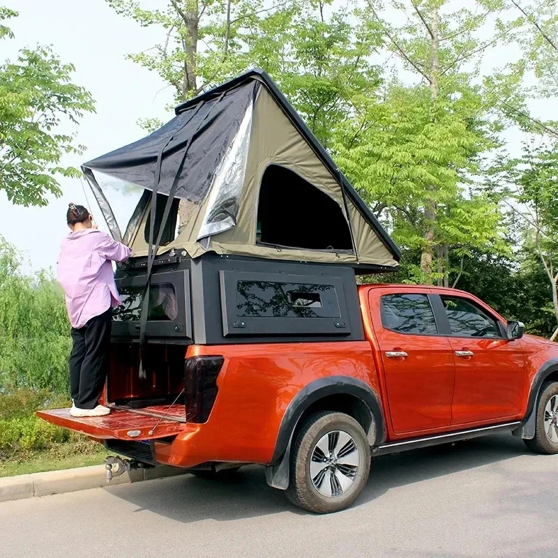 Modifiion Pickup Aluminum Alu C Camper Roof Top Tent Hardtop Canopy For L0