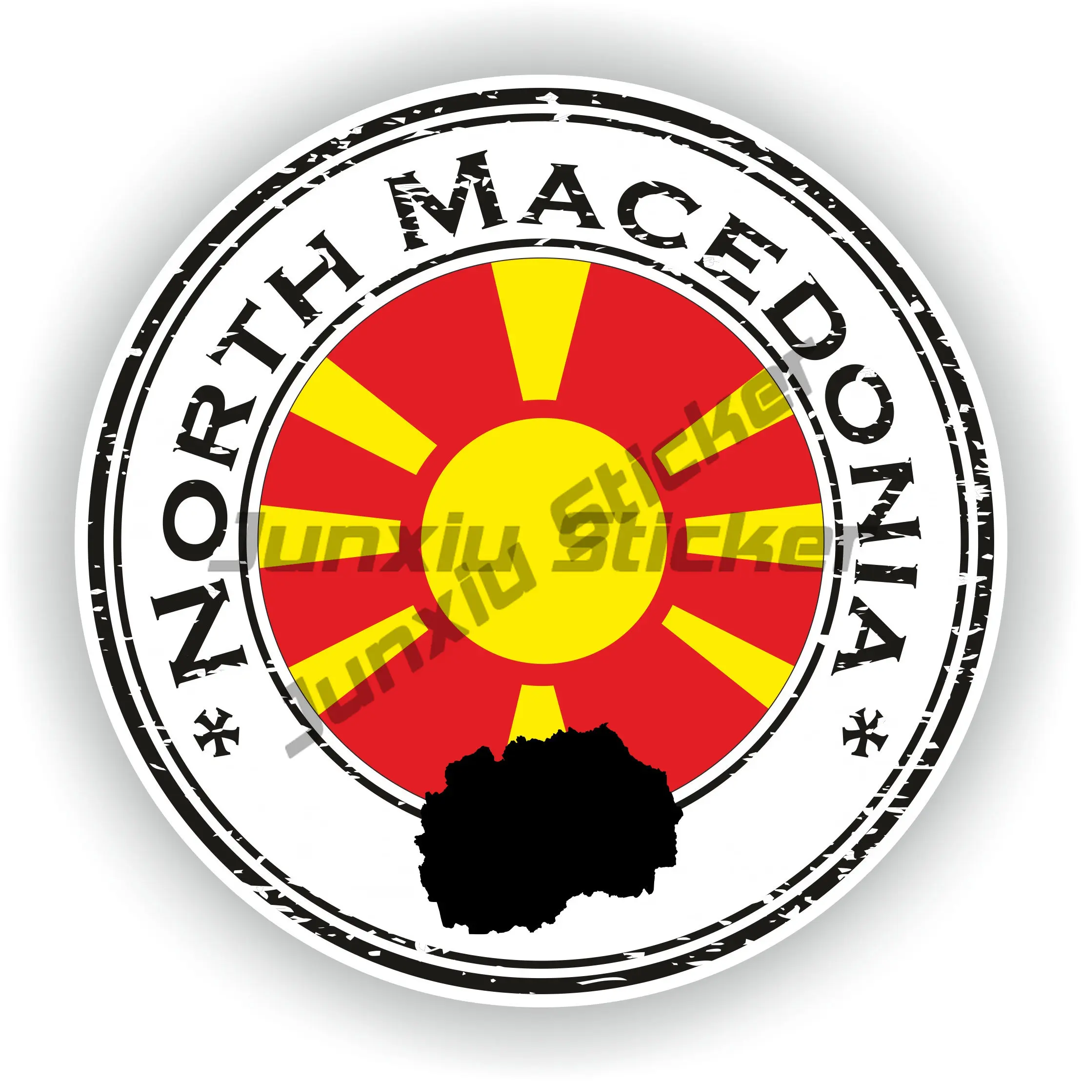 

Special Operations Regiment (North Macedonia) Sticker Skopje Kumanovo Travel Stamp Country Outline Vinyl Decal Accessories