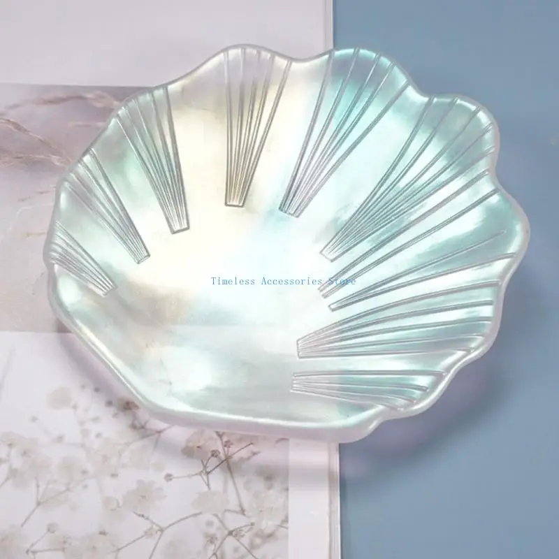 97QE Crystal Epoxy Resin Mold for Shell Dish Plate Casting Silicone Mould DIY Making