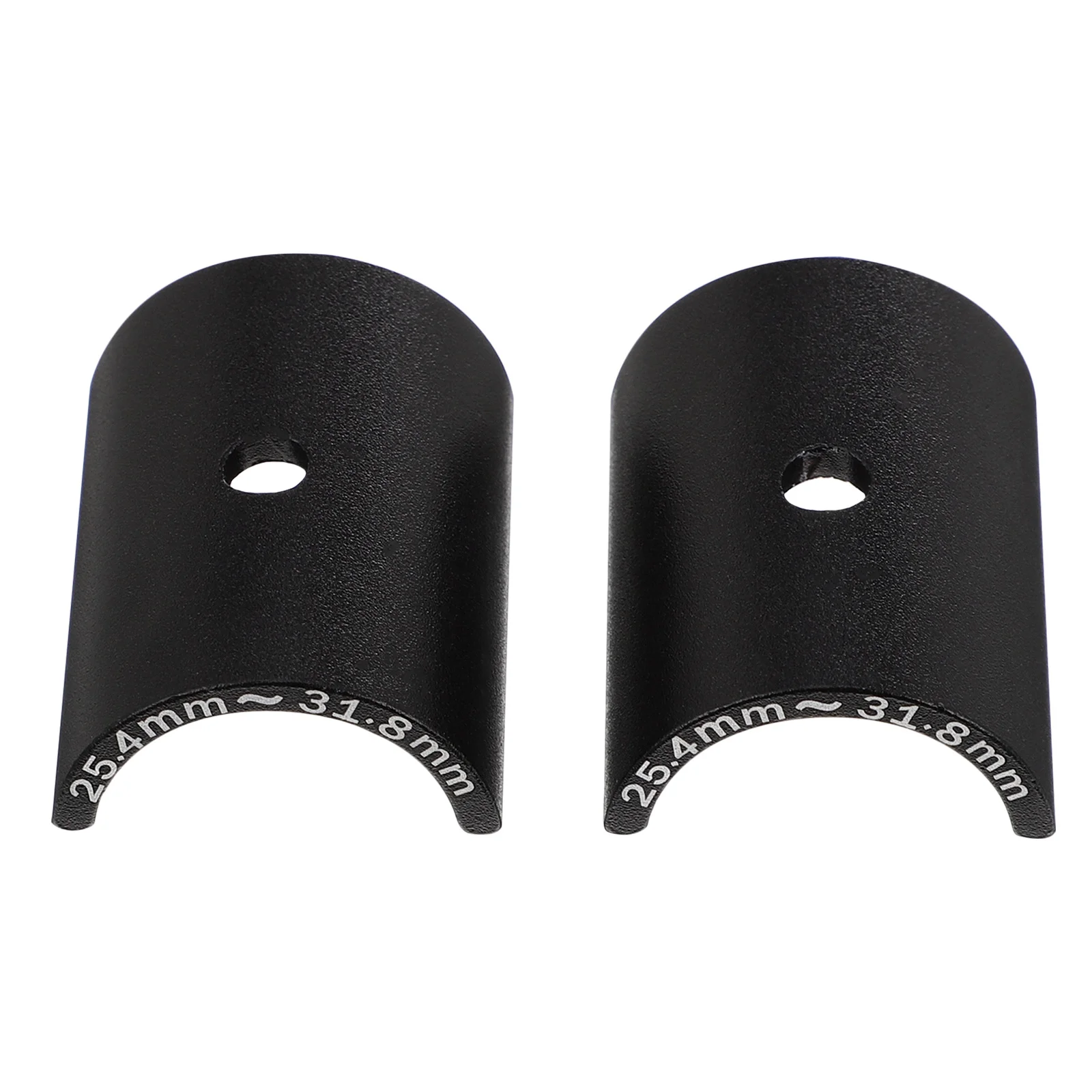 

1Pair Bike Handlebar Shim 24.5-31.8mm Adjustable Easy Install Smooth Lines Cool Fashion Black Bike Handlebar Stem Reducer