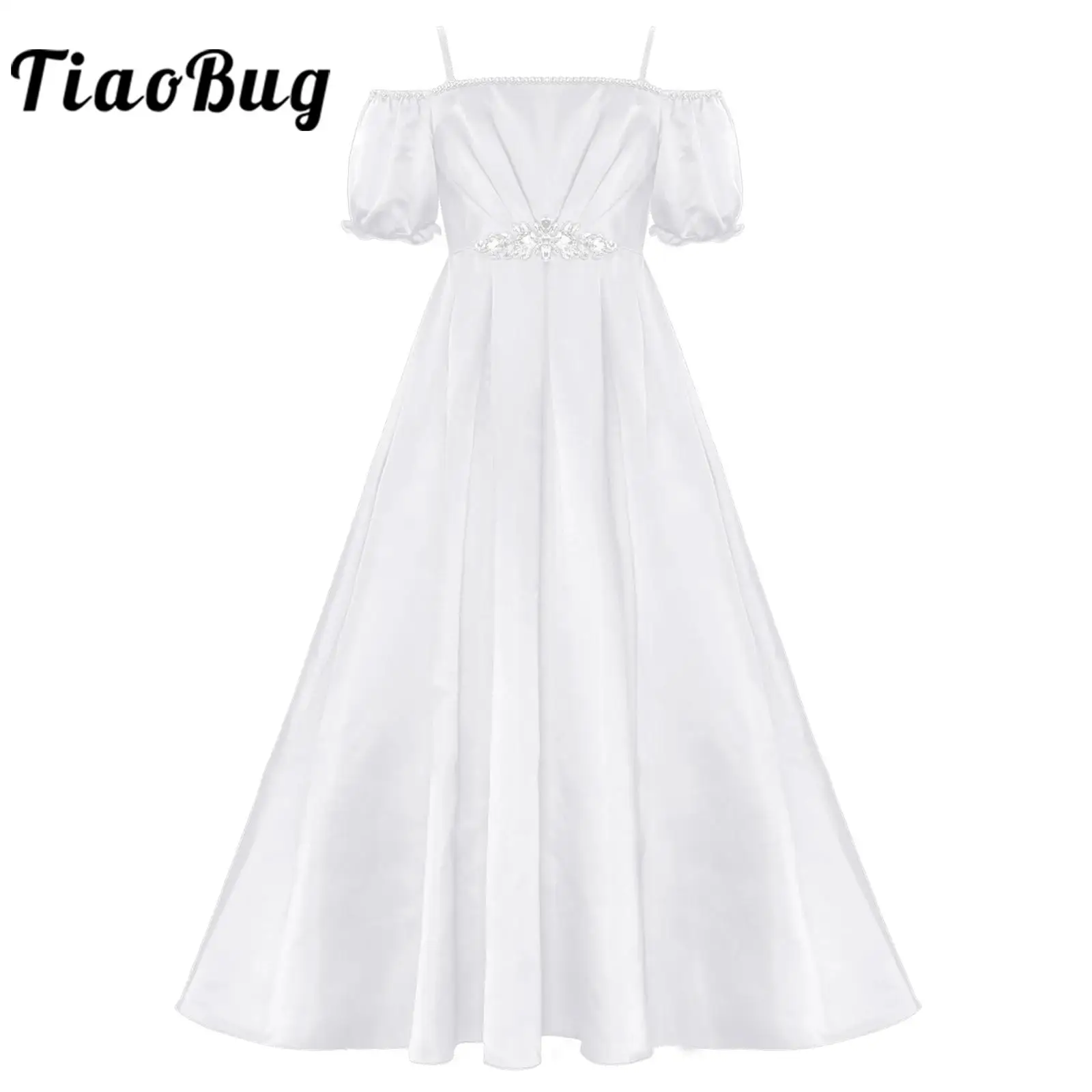 Girls Party Dress Off-the-shoulder Pageant Gown for Prom Graduation Bridesmaid Robes Wedding Costume Holy Communion Dresses