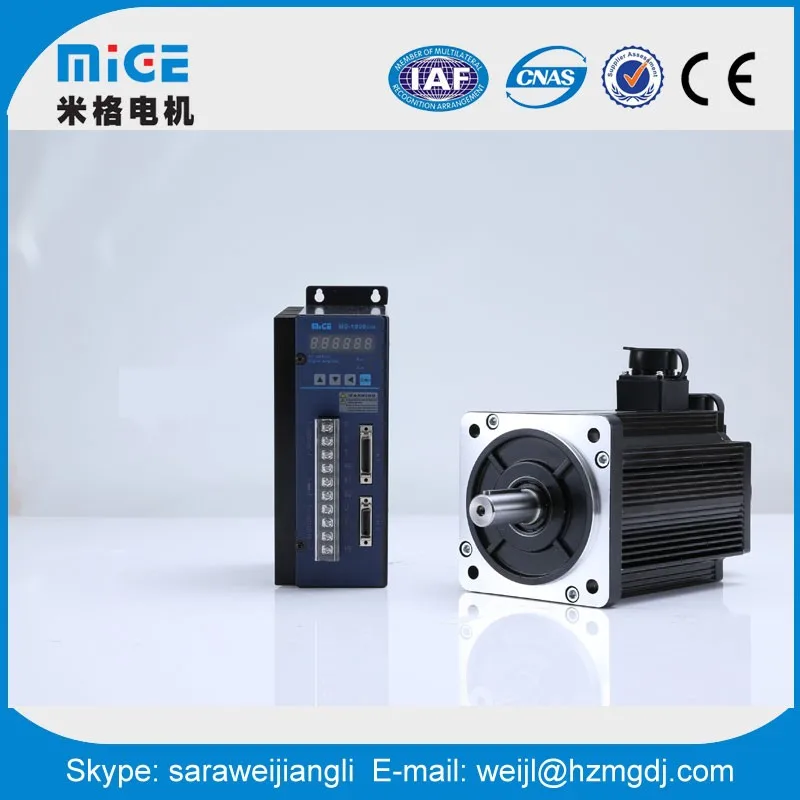 130mm 10N.m CNC engraving machine AC servo motor