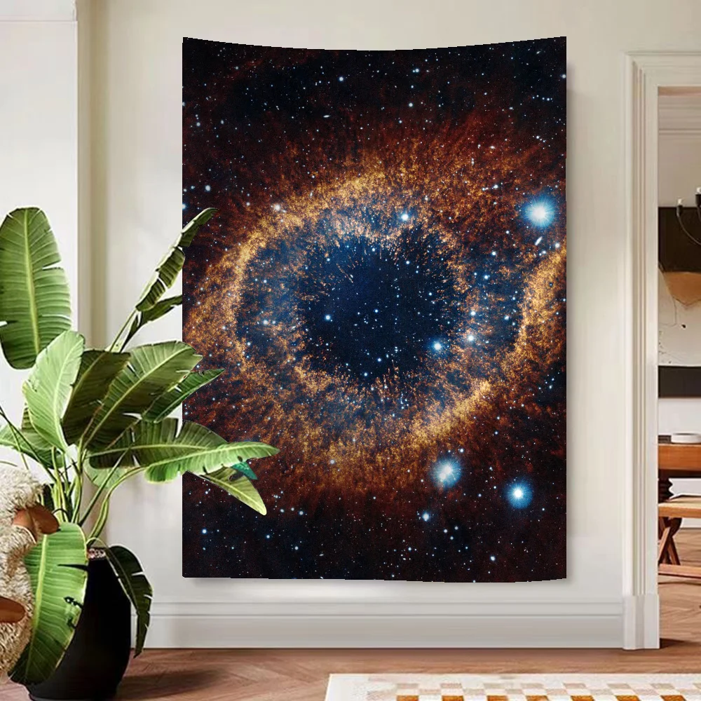 Universe Black Hole Colorful Tapestry Wall Hanging Hanging Tarot Hippie Wall Rugs Dorm Wall Art Decor