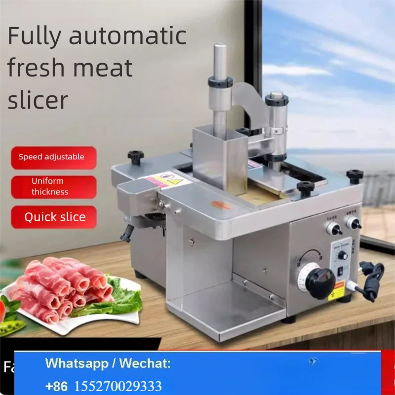 Commercial Industrial Cooked Meat Slicing Machine for Kitchen Restaurant Fresh Meat Cutting Equipment for Food Service for