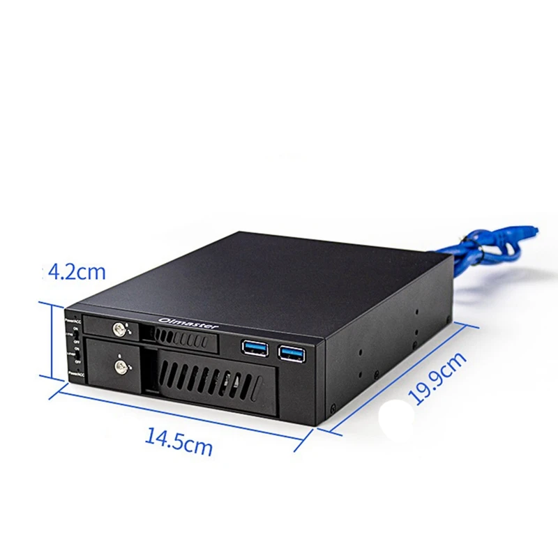 Oimaster MR-6203 2.5/3.5 Inch Internal HDD SSD Case Box Dual USB Optical Drive Hard Disk Enclosure For Desktop PC Computer