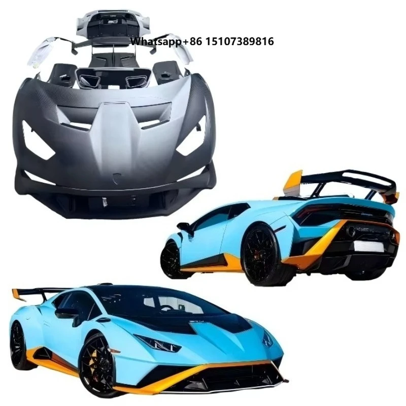 For LP610 LP580 EVO STO Enhanced Body Kit-Clip-on Bumper Upgrade/Modification with Replace Clips