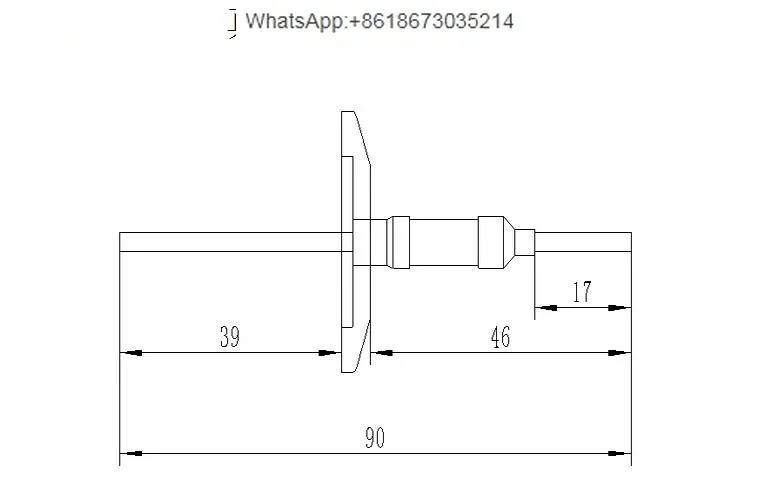 Vacuum KF Electrode Flange, Vacuum Conductor Ceramic Wiring Lead Insulation Seal KF16 25 40 50