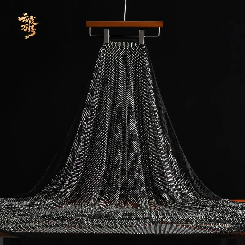 High-gloss mesh high-elasticity fabric for performance costumes versatile fashion designers