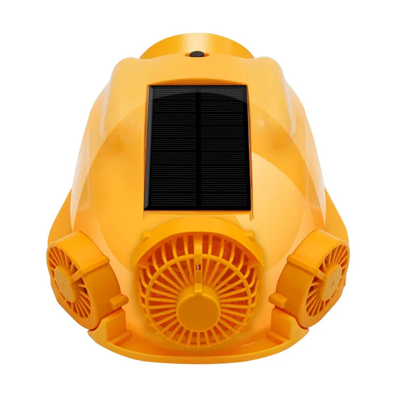 

Six-fan helmet Bluetooth air conditioner refrigeration dual specification summer outdoor solar dual power supply construction