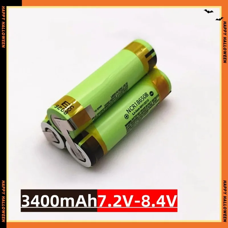 Original NCR18650B 3S1P-5S2P 12V 16.8V 21V 25V 18650 Battery Pack 6800mah 20A Discharge Current for Shura Screwdriver Battery