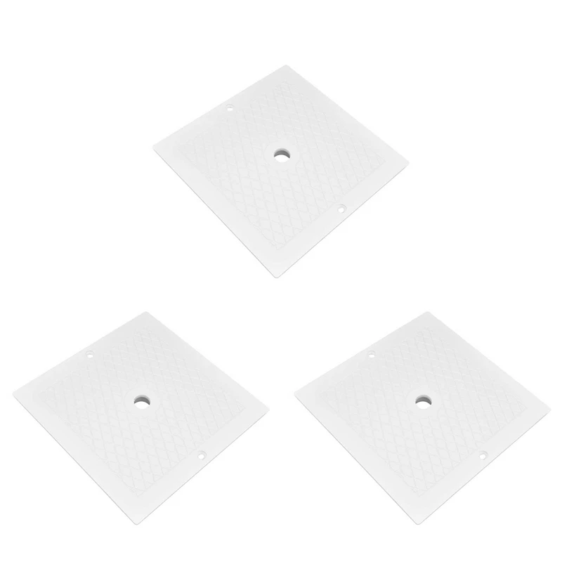 

3X Swimming Pool Skimmer Lids Reliability Effective Filtration Easy To Install Quadrate Skimmer Cover For Pool SPA Drain