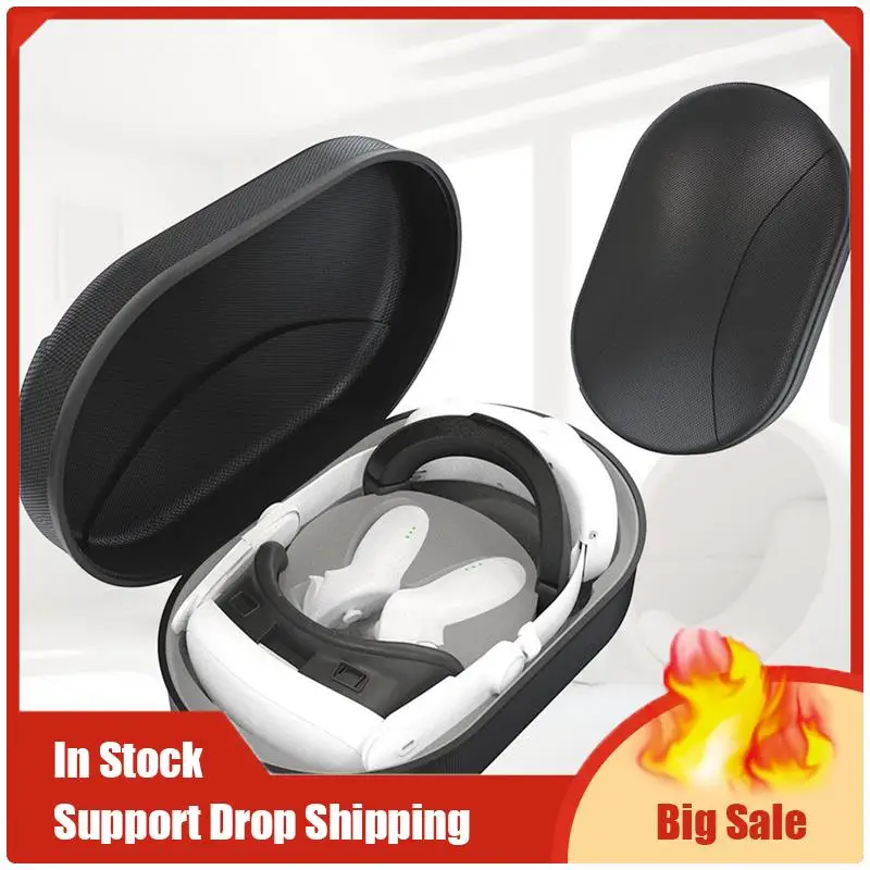 Mejores OFERTAS Estuche de transporte duro para Meta Quest 3 bolsa de almacenamiento portátil manillar caja de viaje piezas VR estilo B